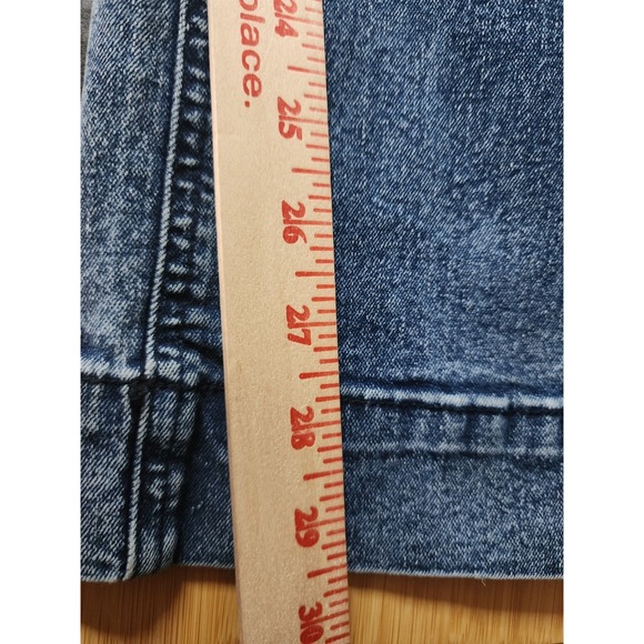 Womens Wide Leg Jeans Medium Wash 4 Pocket Size 8 - Picture 9 of 12